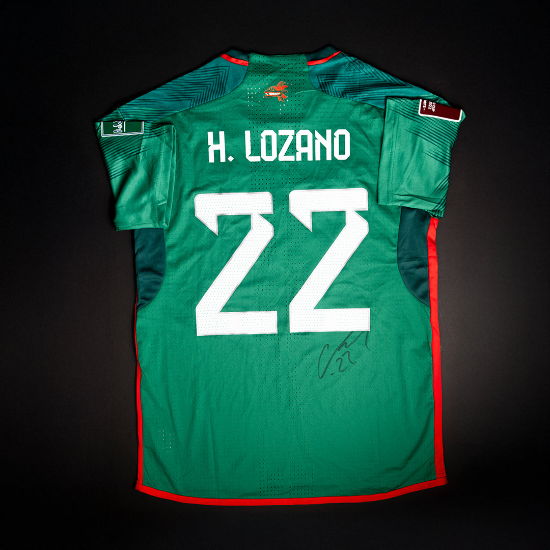 Jersey Firmado Chuky Lozano - México Mundial 2022